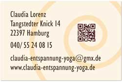 Visitenkarte für Entspannungstraining