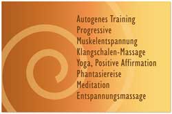 Visitenkarte für Entspannungstraining